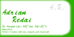 adrian redai business card